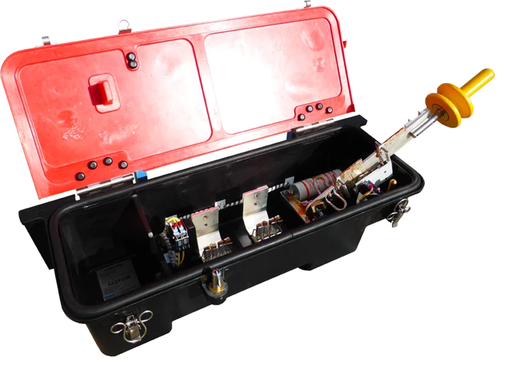 knife switch open white