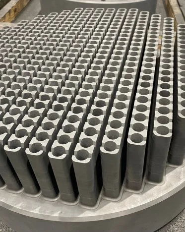 Mersen graphite header liquid distribution falling film absorber