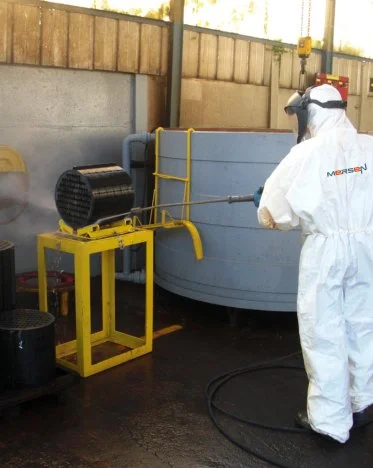 Mersen maintenance and service for graphite block heat exchanger